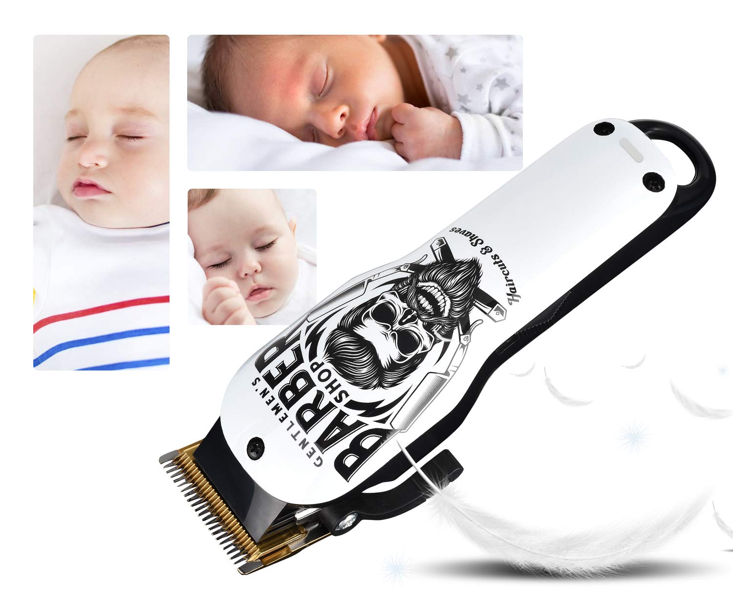 BESTBOMG adjustable taper and guide combs enable customizable haircut lengths.