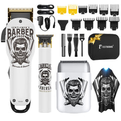 BESTBOMG hair clippers professional front view highlights precision for clean fades