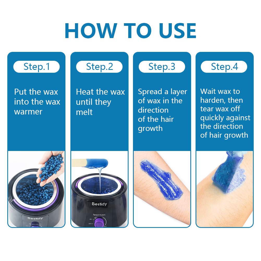Bestidy gloves included pair for hygienic waxing