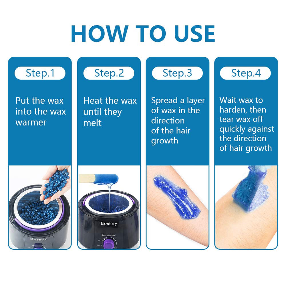 Bestidy gloves included pair for hygienic waxing