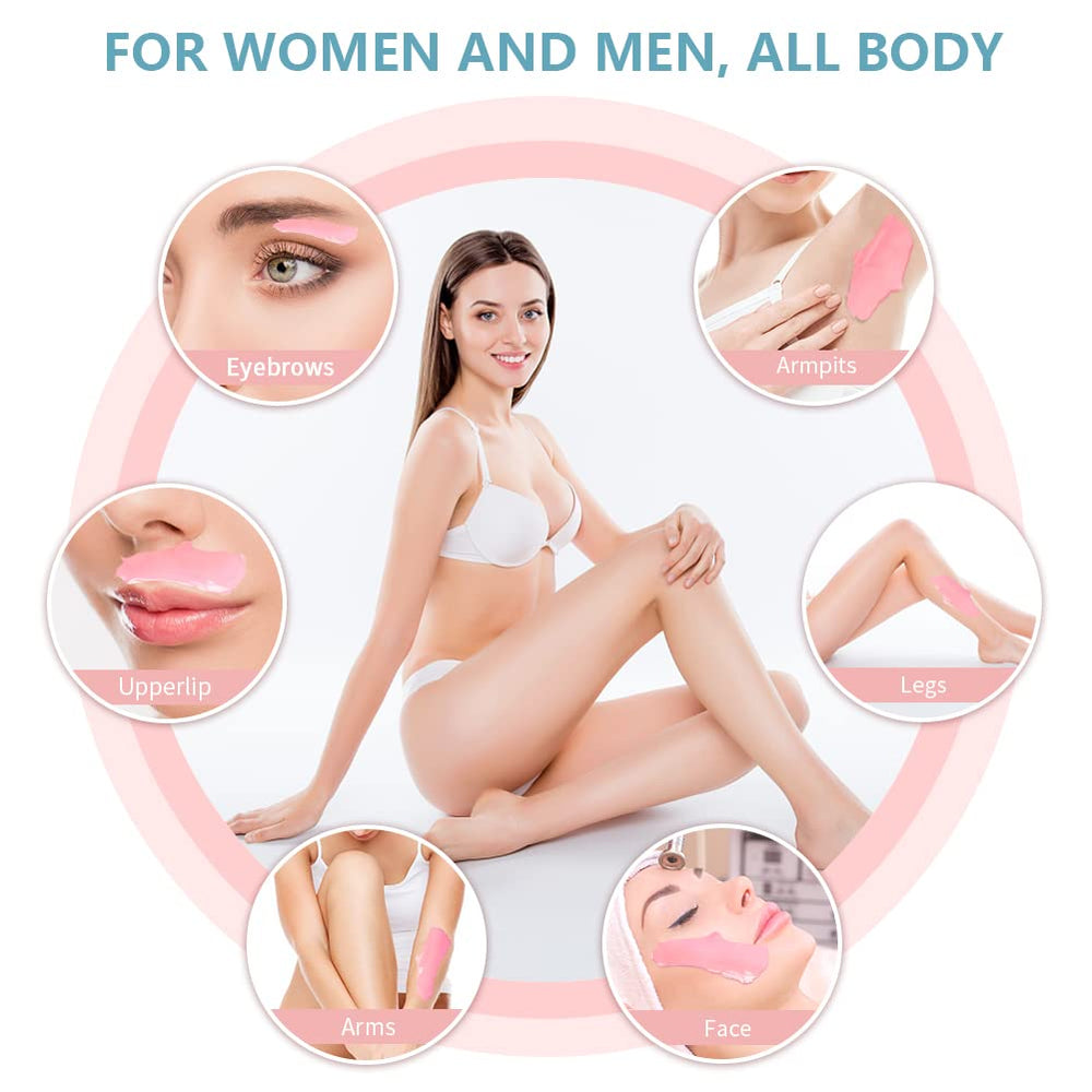 Bestidy wax beads melting to honey-like texture for comfortable at home use.