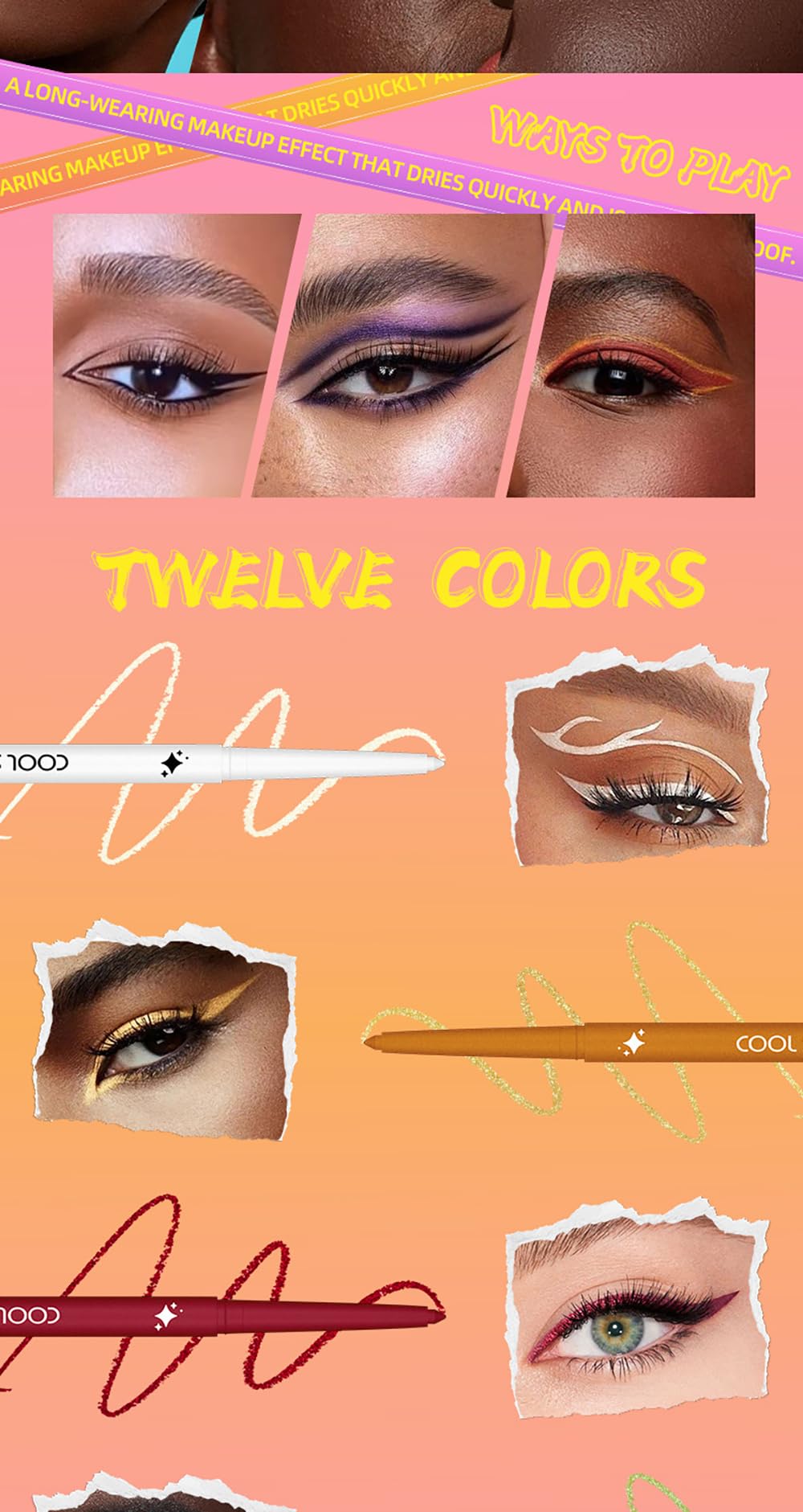 BestLand waterproof eyeliner kit packaging and travel-friendly design