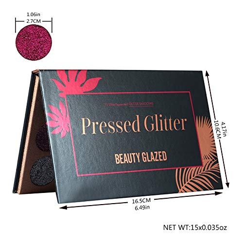 BestLand Glitter Eyeshadow Palette packaging shows easy gifting and storage