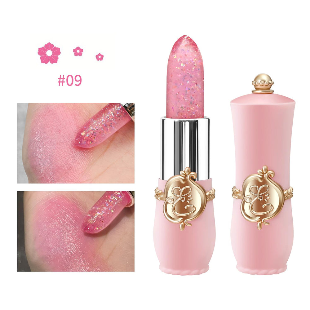 BestLand color-changing lip set swatches on lips to illustrate versatility.