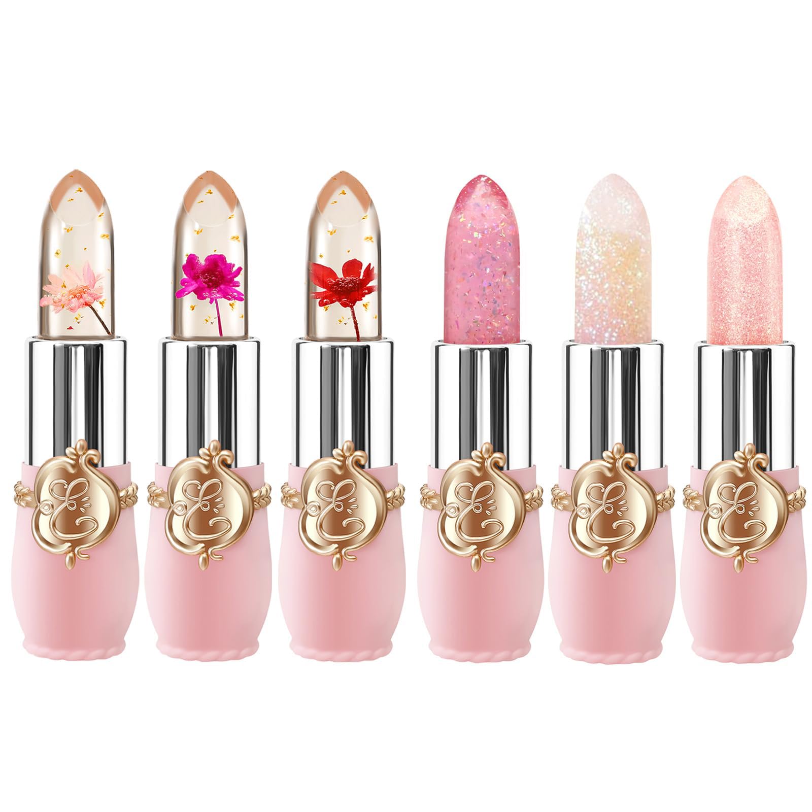 BestLand flower jelly lipsticks set packaging showcases vibrant colors for daily glam.
