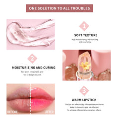 BestLand lipstick with golden flakes detail adds luxe shimmer