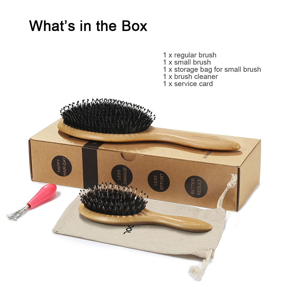 BESTOOL Hair Brush compact travel-ready for on-the-go styling.