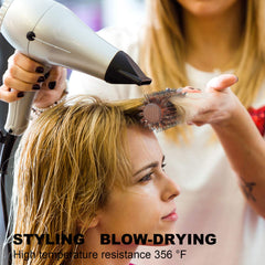 BESTOOL round hair brush used during blow-drying to create volume and texture.