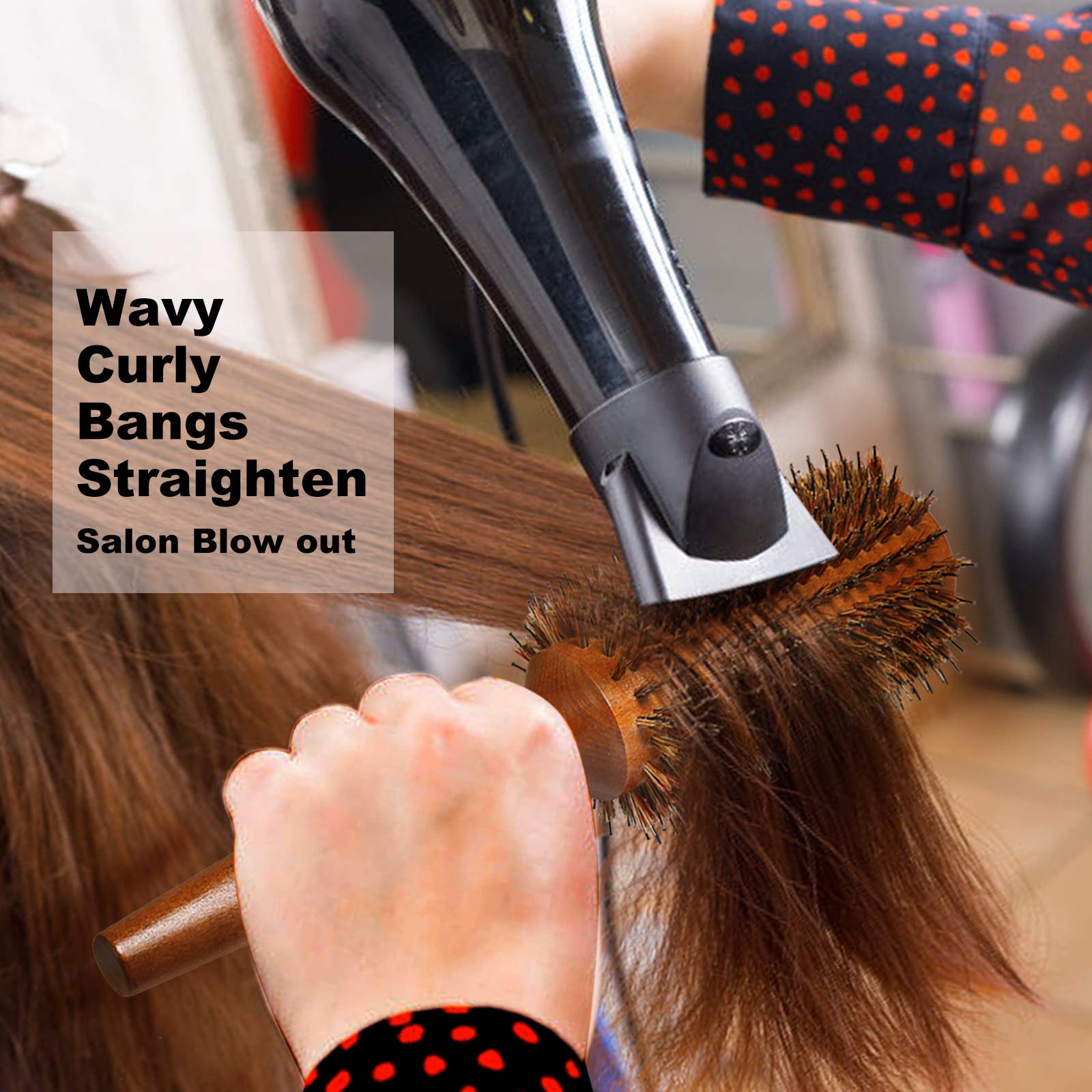 BESTOOL boar bristles close-up for smoothing and frizz control.