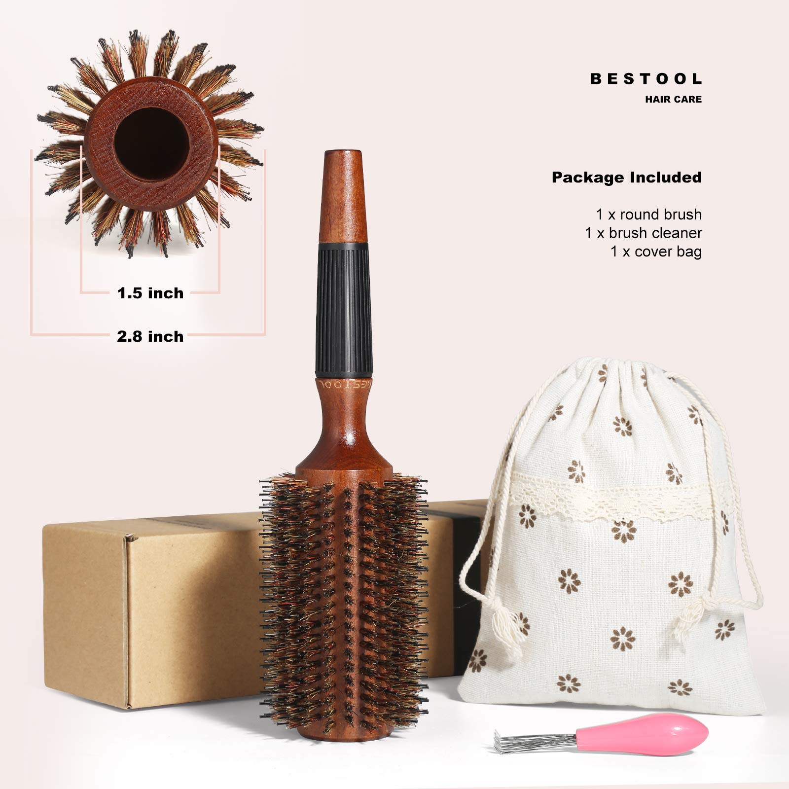 BESTOOL carry bag with brush for organized travel and storage.