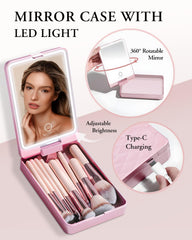 BESTOPE PRO durable alloy and wood handles reduce fatigue during makeup routines.