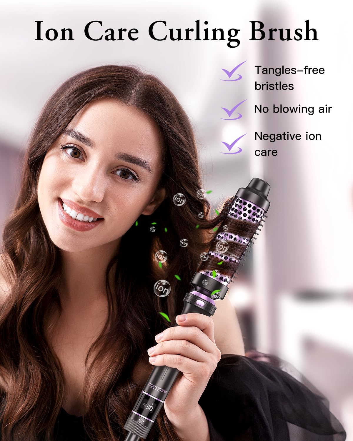 BESTOPE PRO curling iron 0.5-inch close-up for defined tight curls.