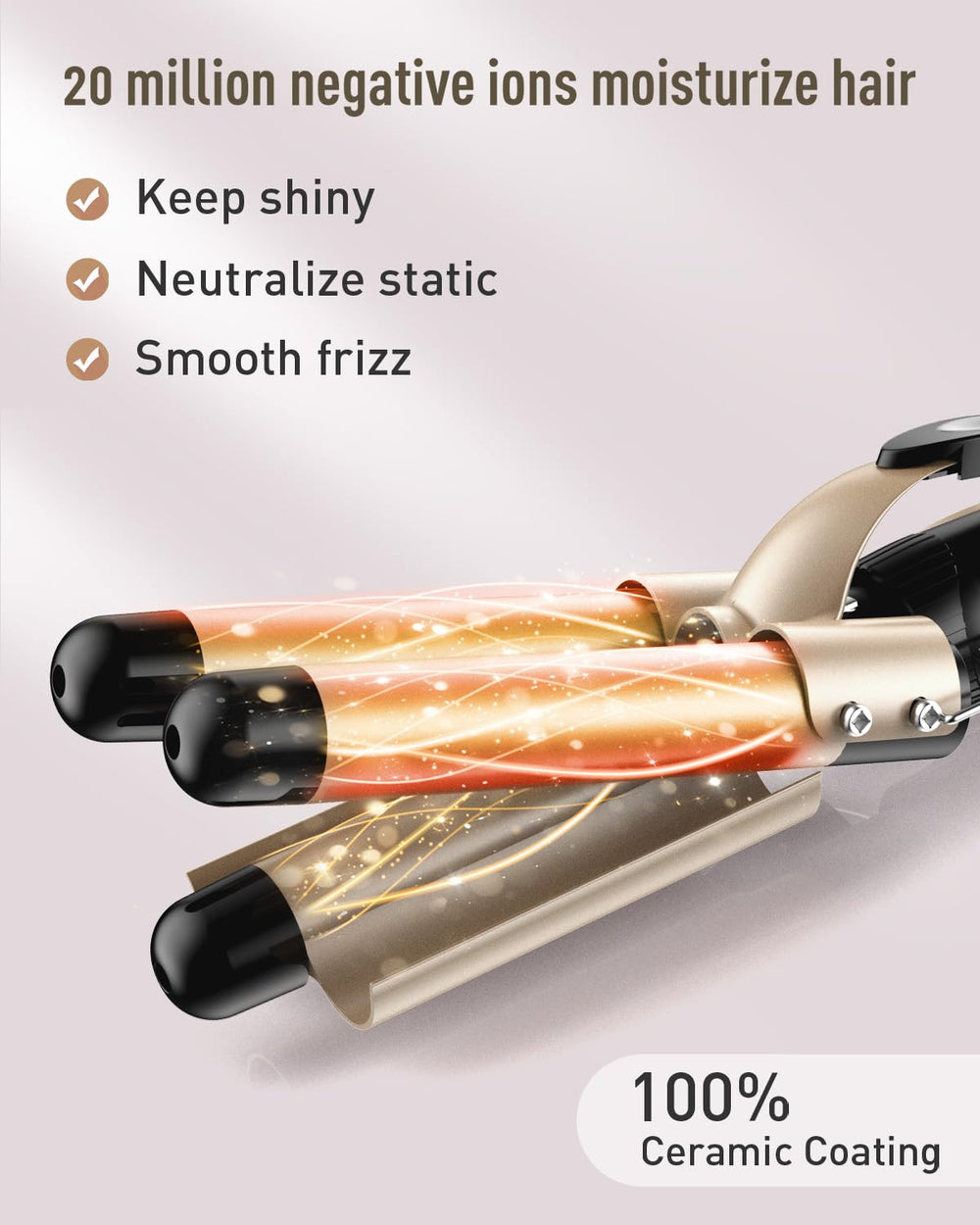 BESTOPE PRO Waver 30s heat-up saves time for quick styling.