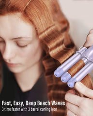 BESTOPE PRO Waver heats up in 30 seconds for quick styling sessions.
