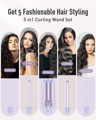 BESTOPE PRO Waver offers multiple wand options for versatile daily curls and crimps.