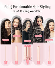 BESTOPE PRO Waver Curling Iron Wand shows quick 30s heat-up for fast styling.