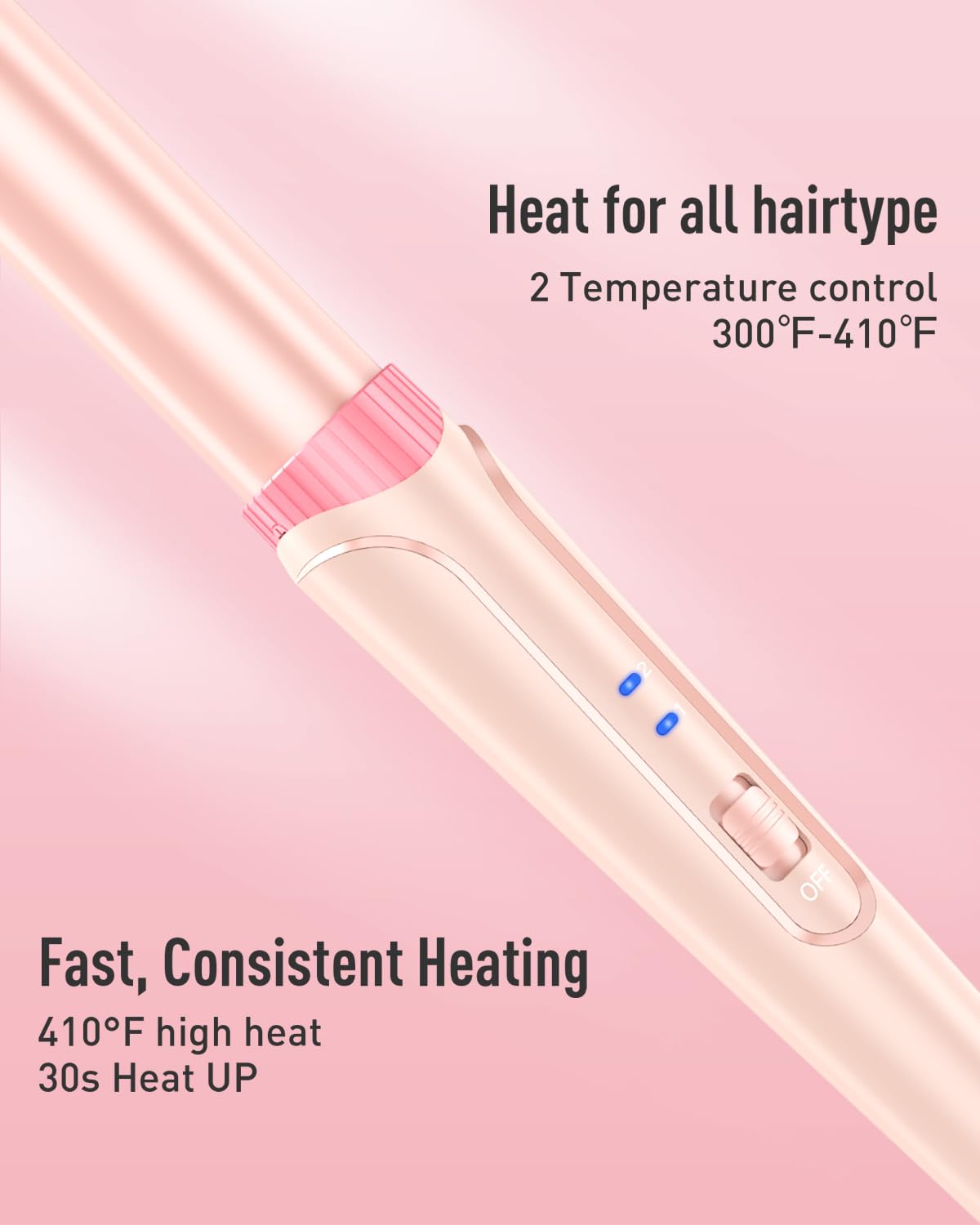 BESTOPE PRO Waver Curling Iron Wand features dual voltage for travel styling readiness.