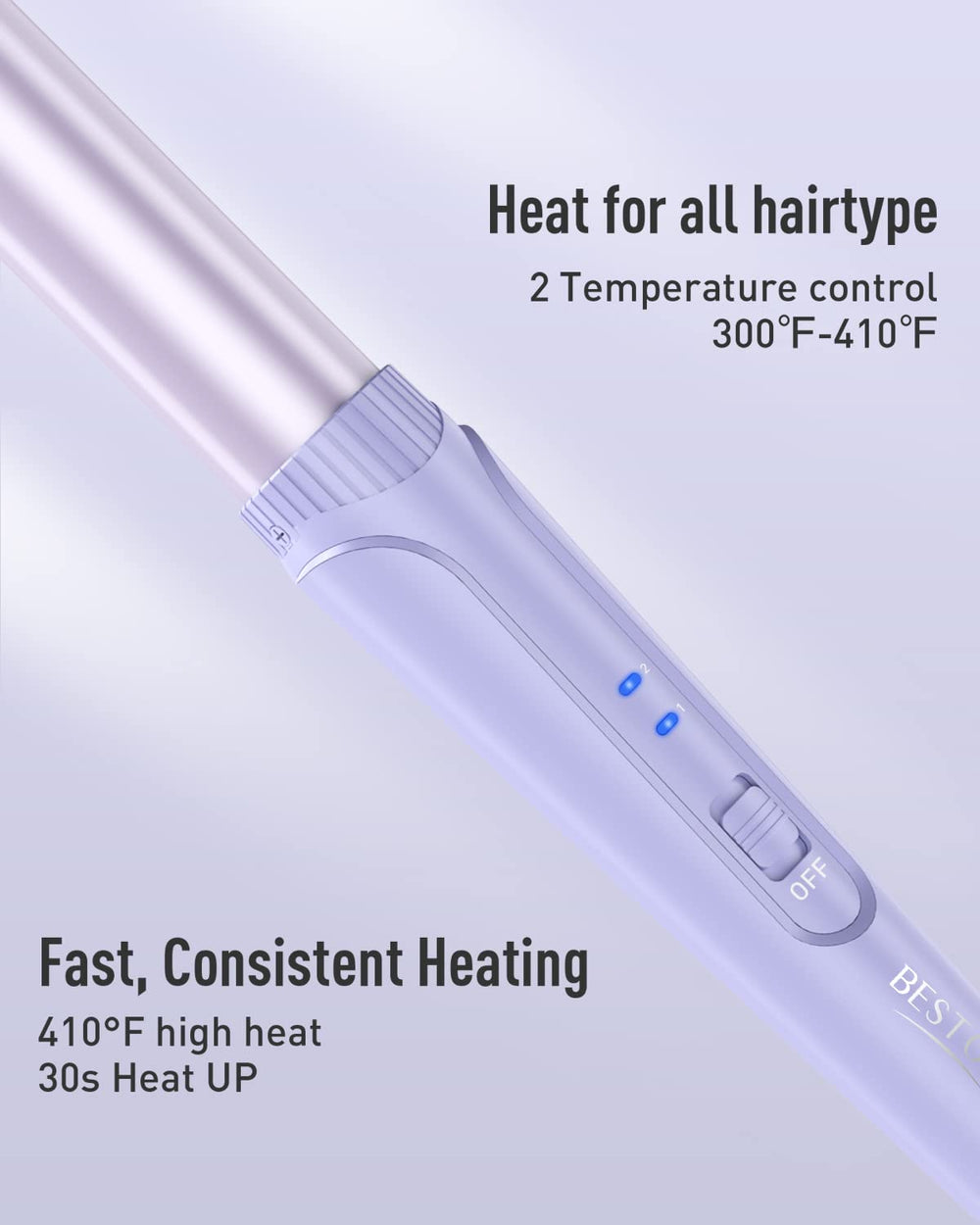 BESTOPE PRO Waver is dual-voltage for travel and on-the-go styling.