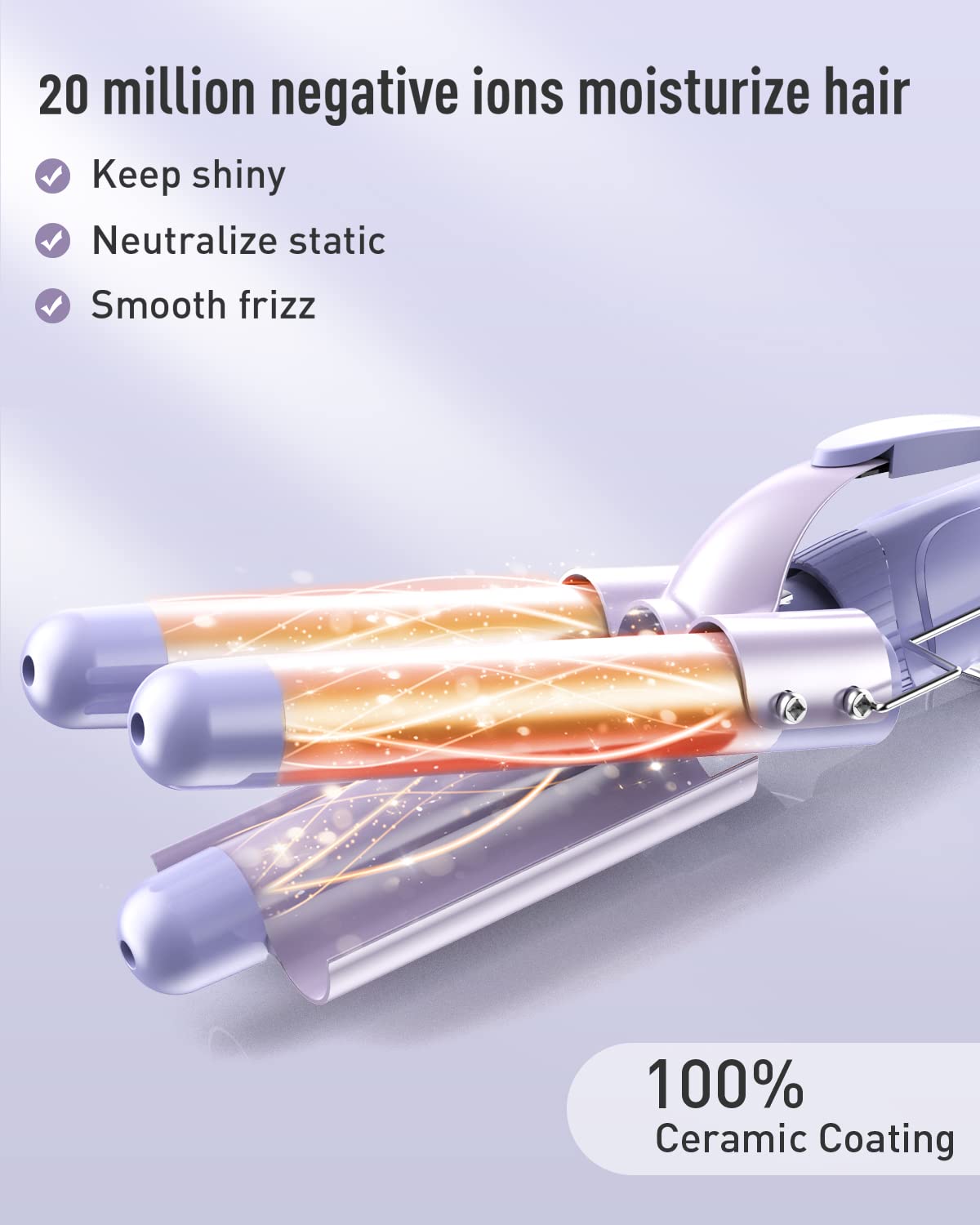 BESTOPE PRO Waver uses negative ions to reduce frizz and boost shine.