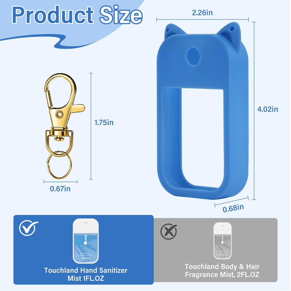 BestStone Touchland case in light blue shows the cute pet-ear design for everyday bags.