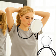 BESZONE back-head mirror with 360 rotation for hands-free self haircuts and braiding.