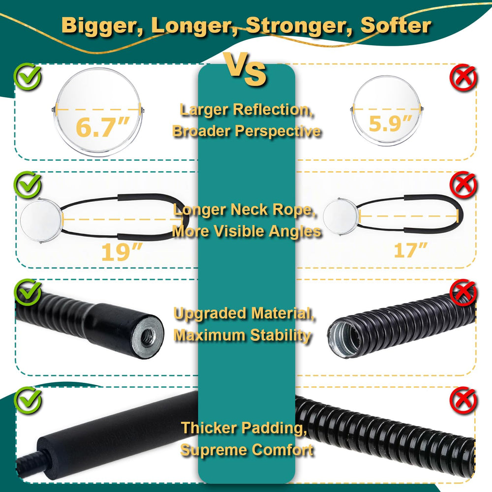 BESZONE extendable neck up to 19 inches for flexible positioning.