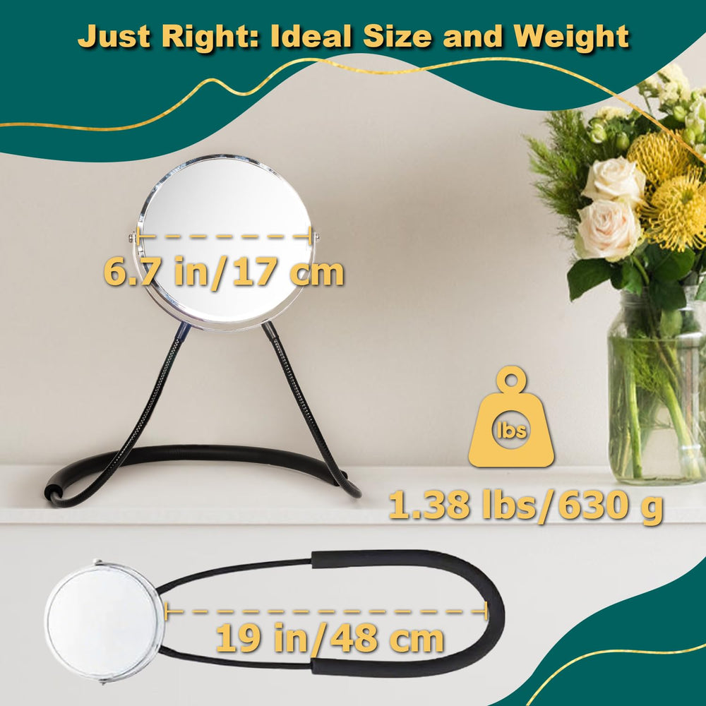 BESZONE HD real glass provides distortion-free viewing for clear grooming.