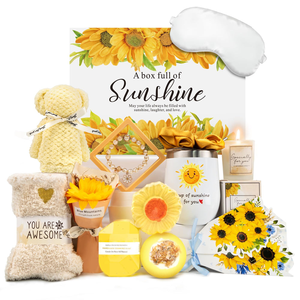 Betem gift basket sunflower box—bright presentation for uplifting gifting moments