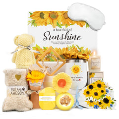 Betem gift basket sunflower box—bright presentation for uplifting gifting moments