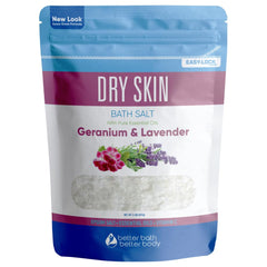 Better Bath Better Body dry skin bath salt 32oz in a soothing soak for dry-skin relief