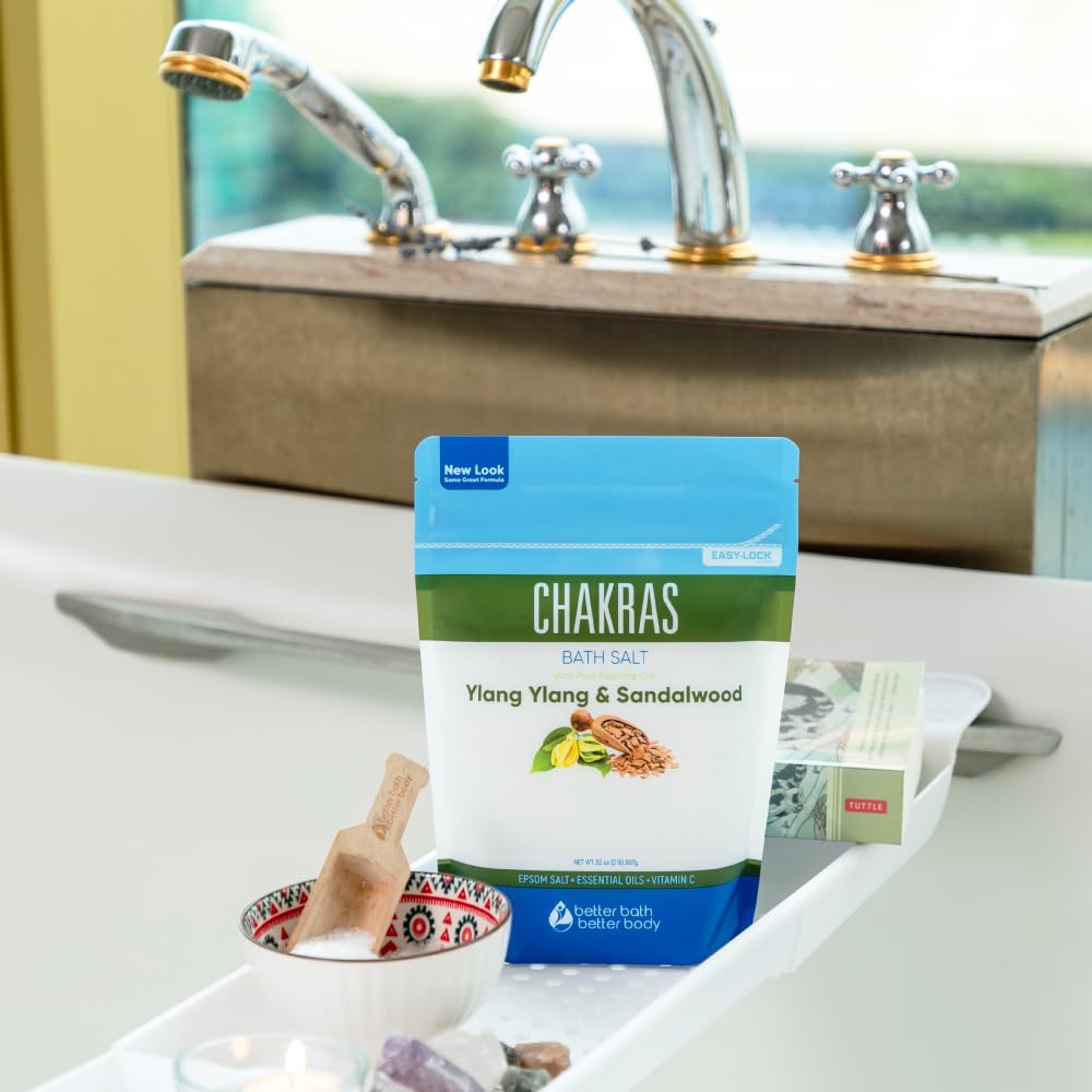 Better Bath Better Body chakras bath salt vitamin C crystals impurity neutralization.