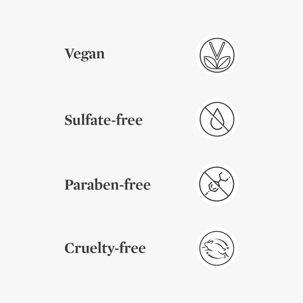 Better Not Younger product on vanity illustrating clean, cruelty-free hair care