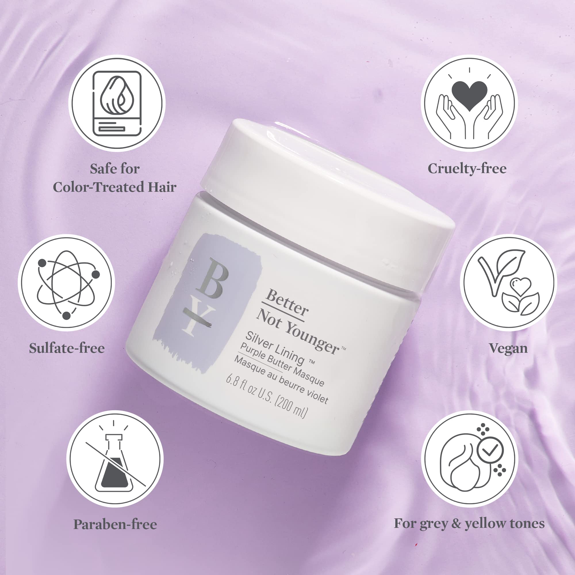 Better Not Younger Silver Lining brassiness-neutralization captures brighter gray and silver hues.
