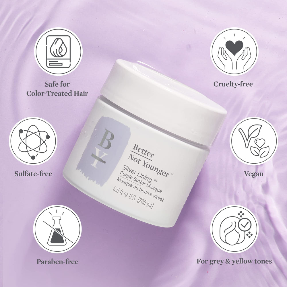 Better Not Younger Silver Lining brassiness-neutralization captures brighter gray and silver hues.