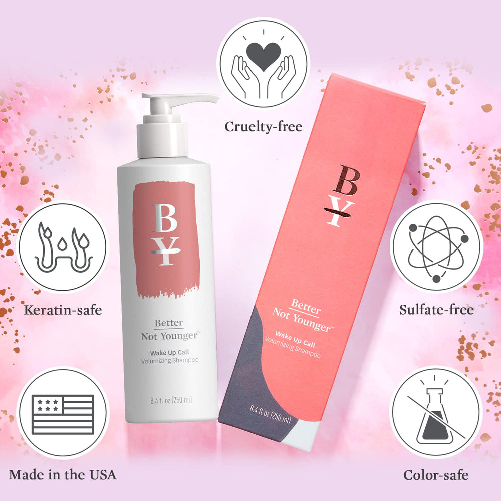 Better Not Younger Wake Up Call demonstration on fine hair with lift.