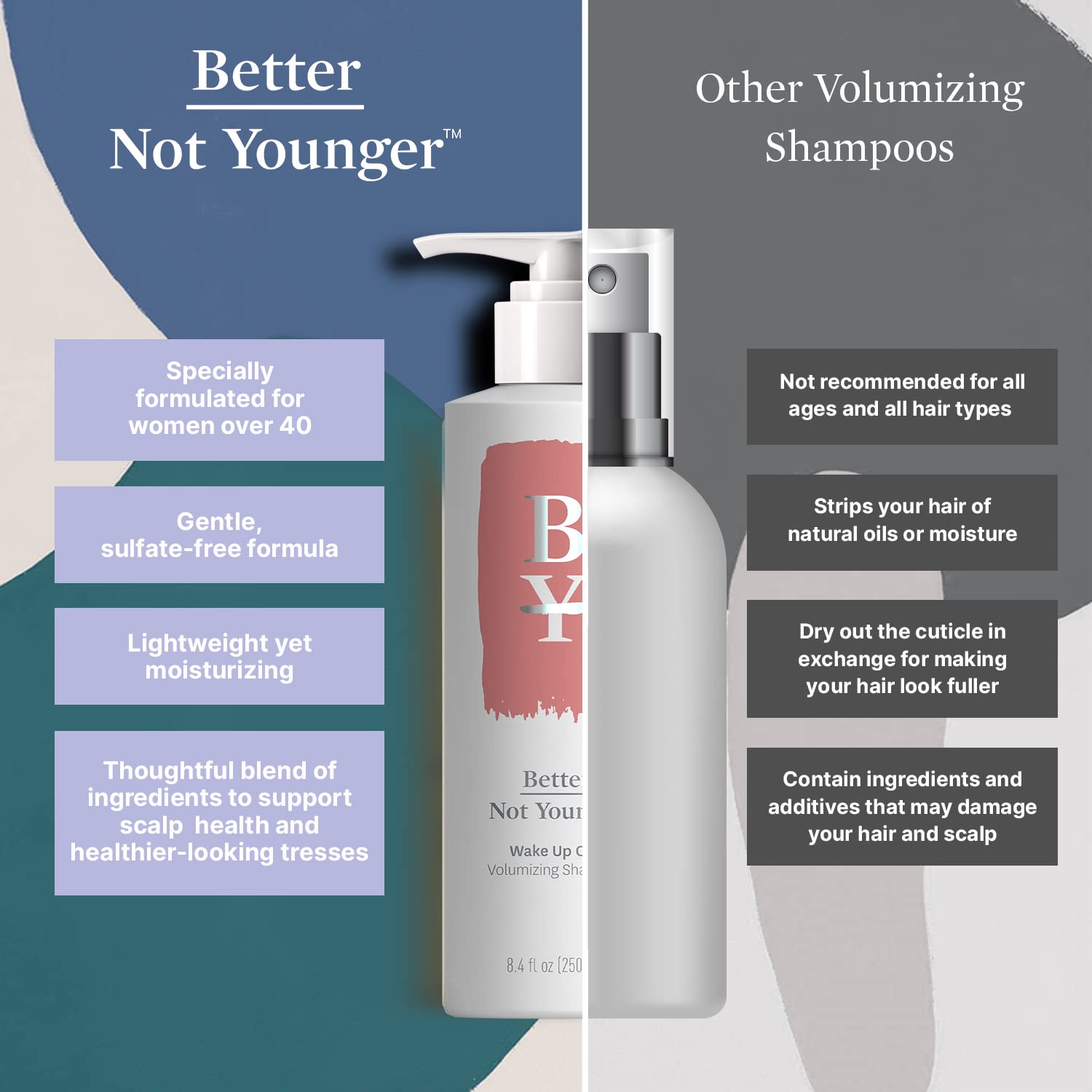 Better Not Younger Wake Up Call hair shows added body and shine.