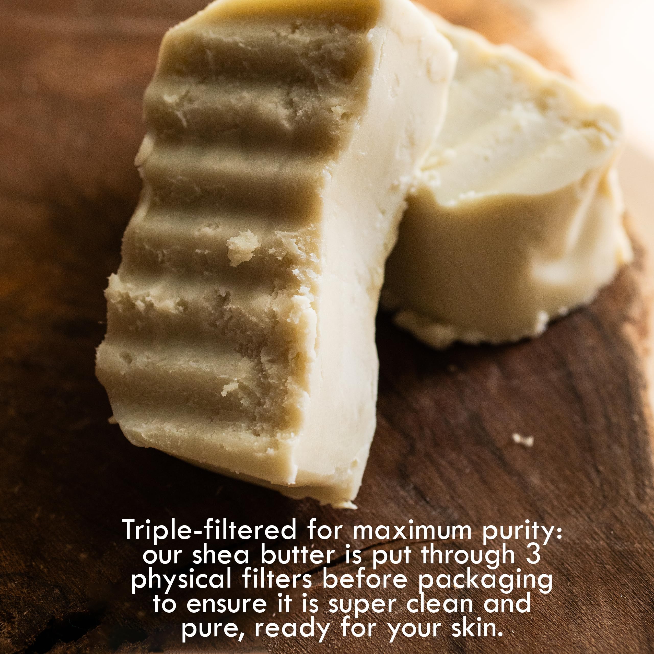 Better Shea Butter 1lb-bar-ready-to-use emphasizes generous size and long-lasting supply.