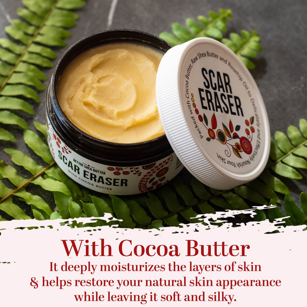 Better Shea Butter body moisturizer on hands highlighting long lasting hydration