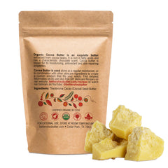 Better Shea Butter cocoa butter ingredients label—organic vegan, food-grade.