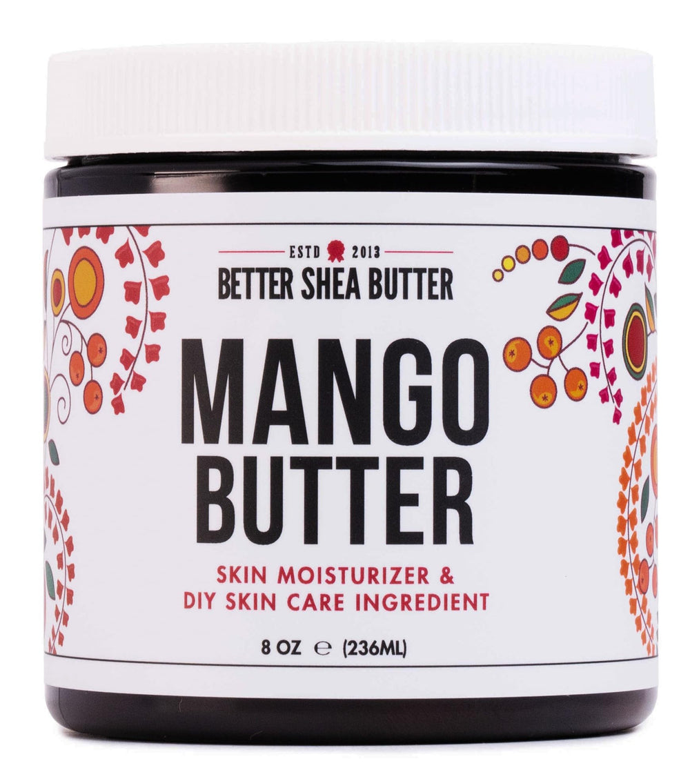 Better Shea Butter Mango Butter jar close-up showcasing rich moisture for skin and hair