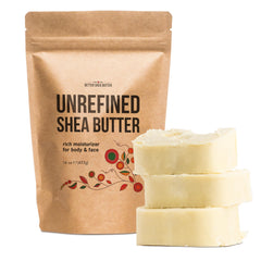 Better Shea Butter raw bar closeup highlights natural purity for skin hydration.