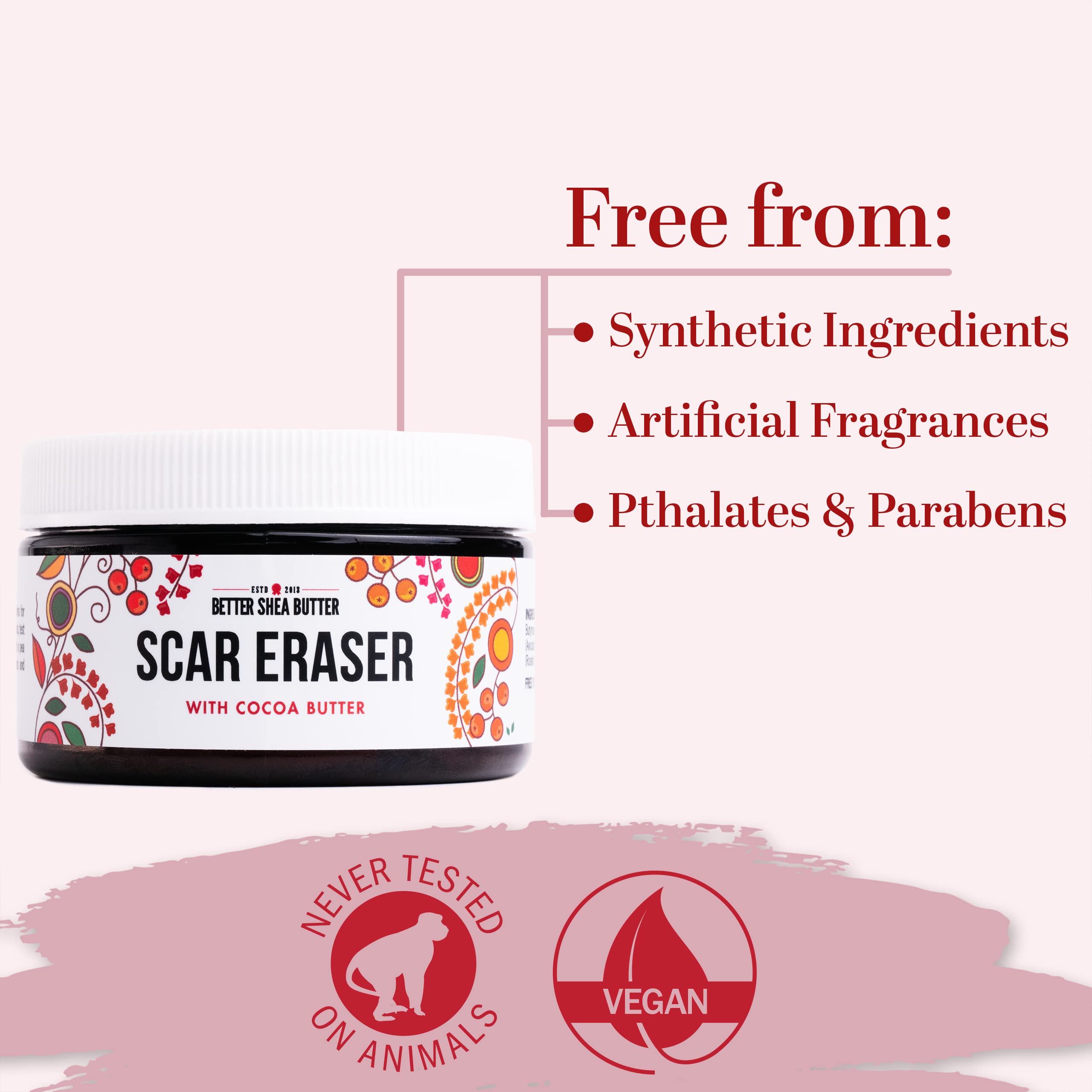 Bálsamo con manteca de cacao y karité para nutrición de la piel.