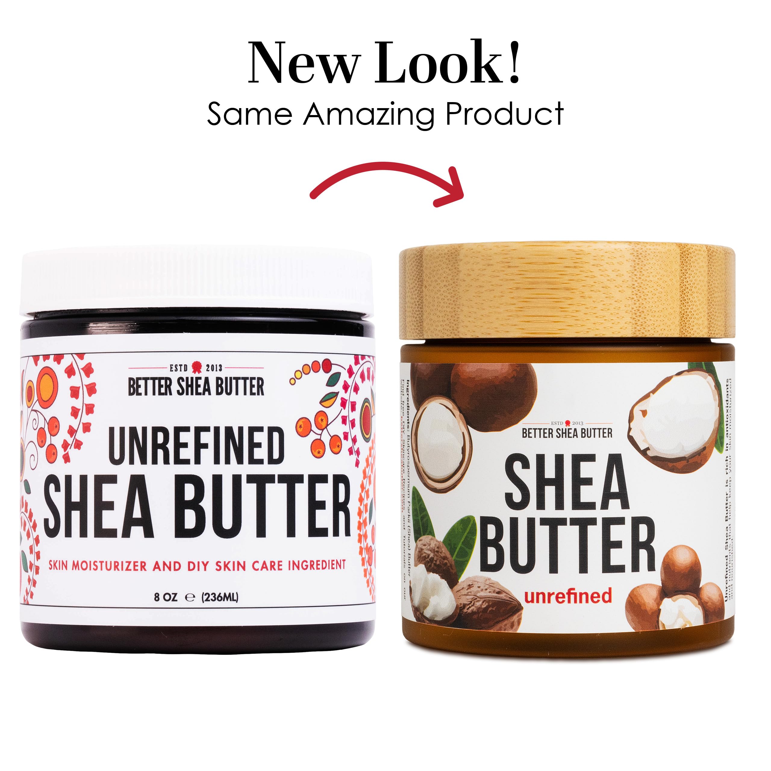 Natural color varies from ivory to gray in Better Shea Butter