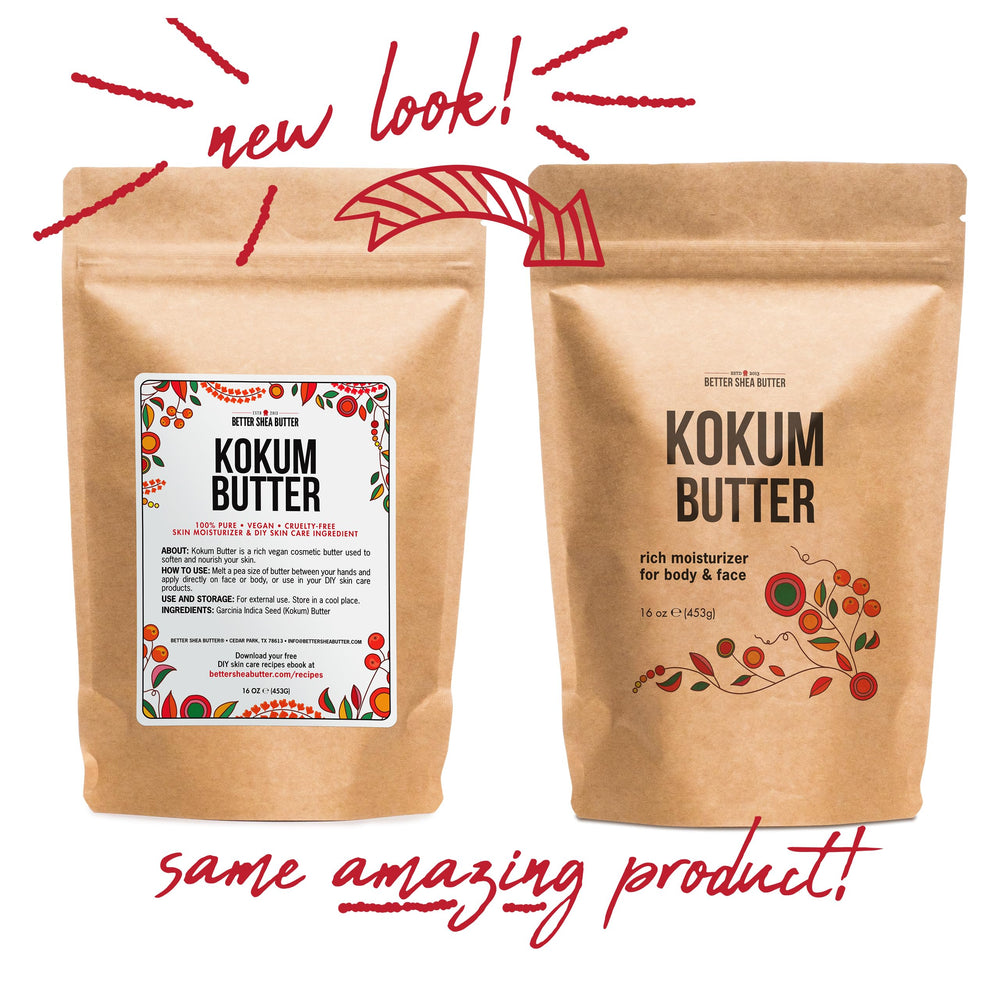 Better Shea Butter Kokum Butter Bars on Shelf ready for homemade balms