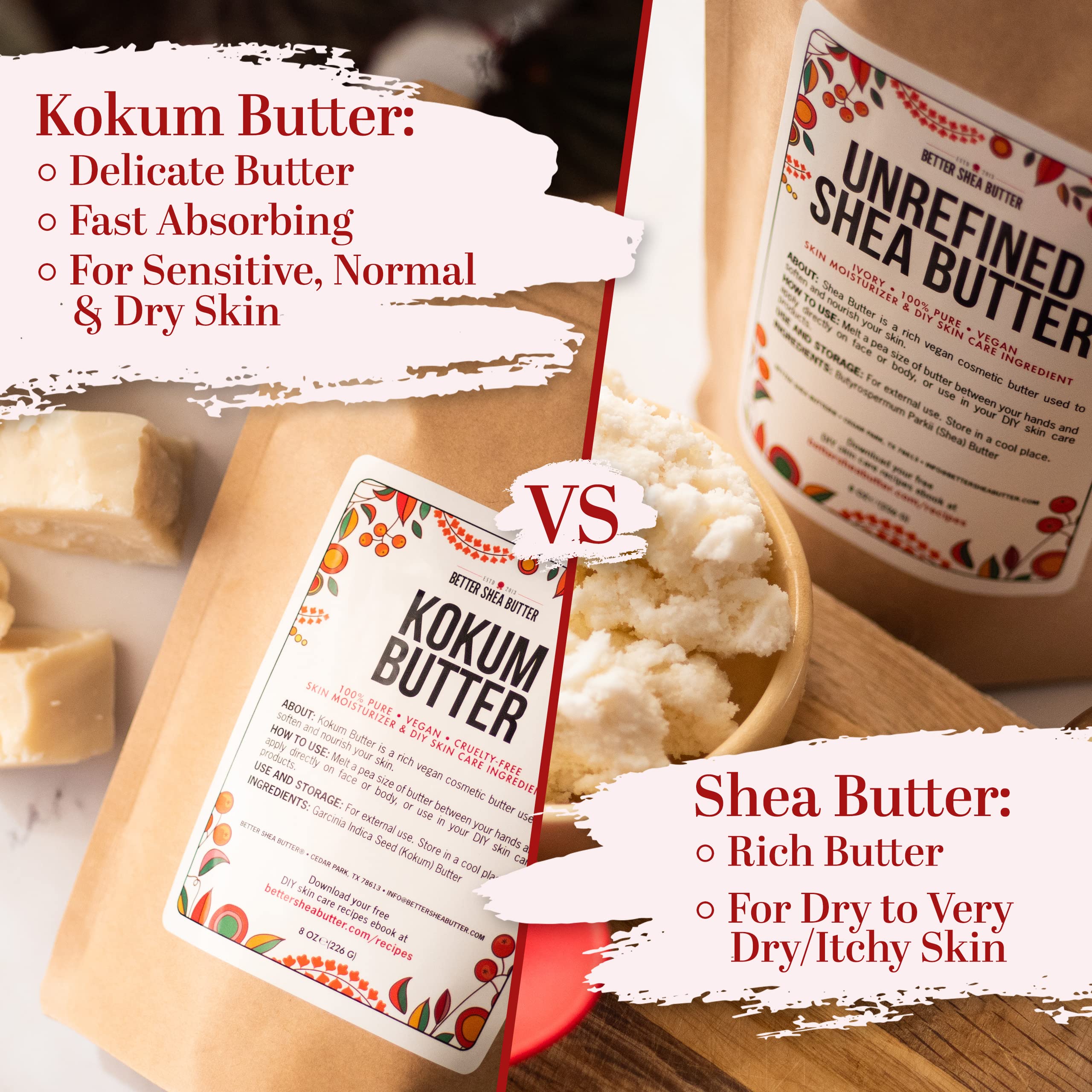 Better Shea Butter Kokum Butter skin routine image reveals practical daily moisturization steps