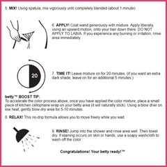 Step-by-step directions for safe, mess-free color application.