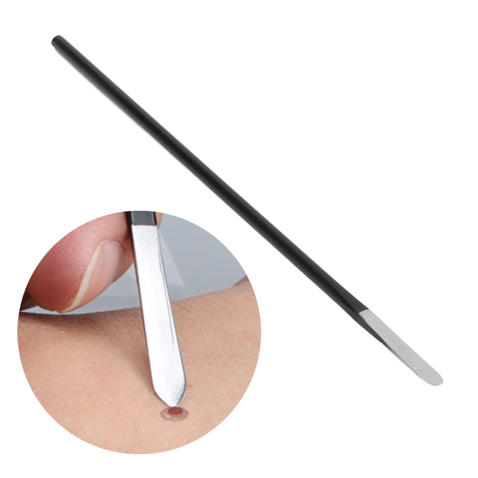 Betued corn remover tool in stainless steel blade for precise foot care at home.
