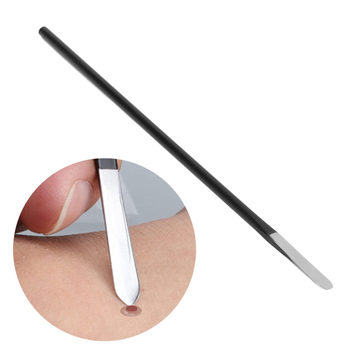 Betued corn remover tool in stainless steel blade for precise foot care at home.