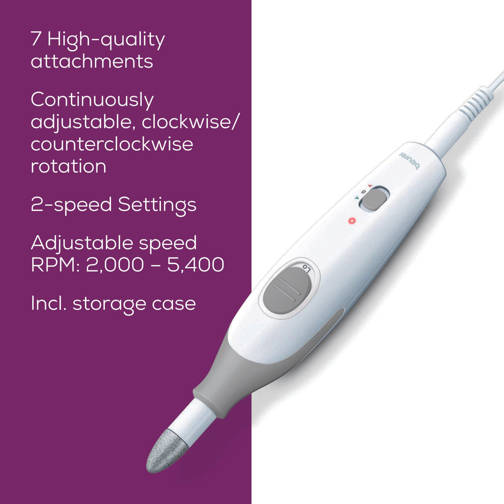 Beurer MP32 hands-and-feet setup enables salon-quality care at home.