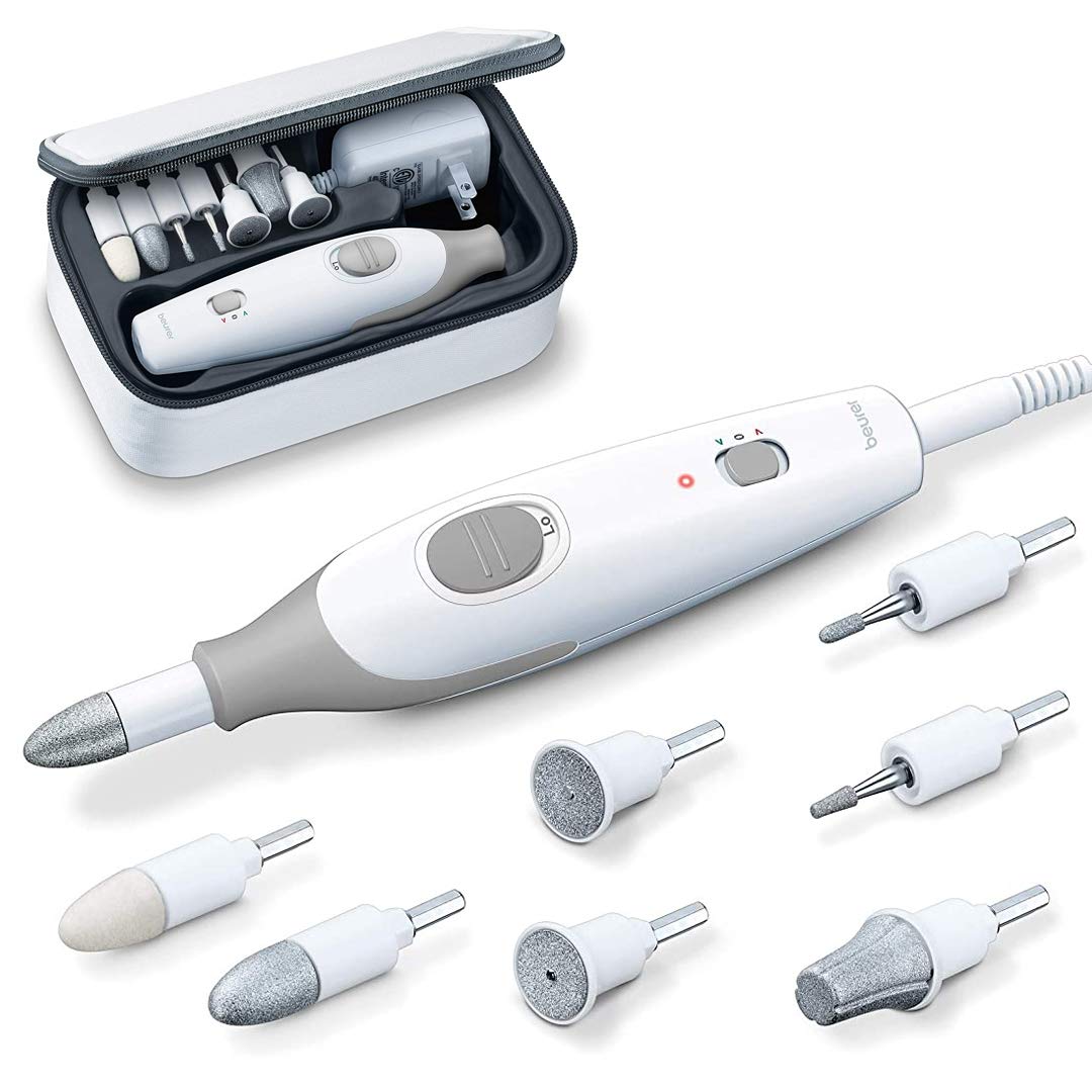 Beurer MP32 nail drill attachments ready for precise at-home manicures.